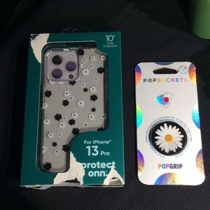 iPhone 13 pro case and matching pop socket